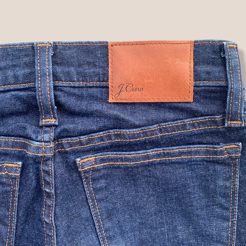 J. Crew Toothpick Classic Ankle Jeans H0189 Dark Wash Skinny Style 24 Staple - Picture 11 of 13